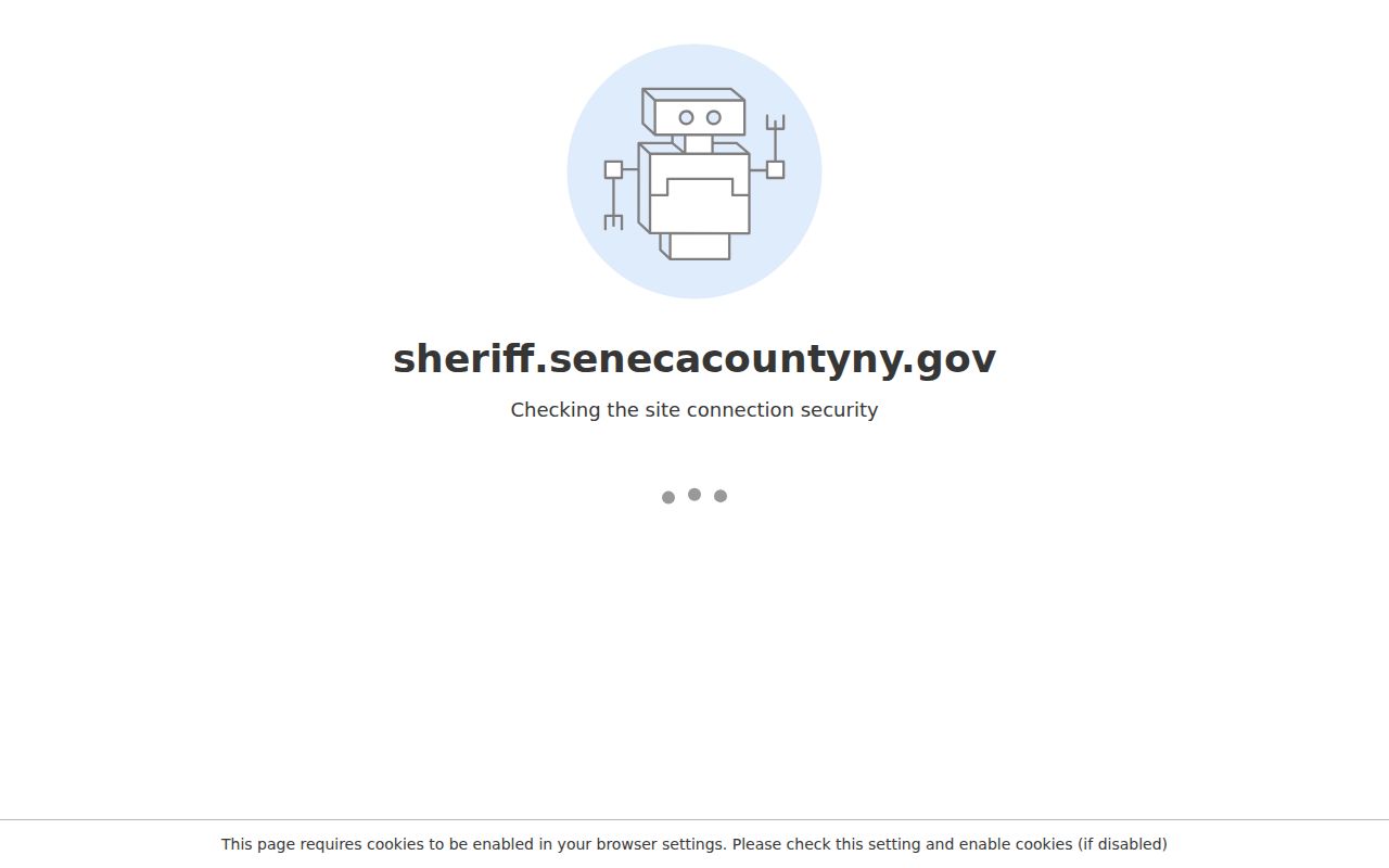 Seneca County arrest booking and jail bail instructions