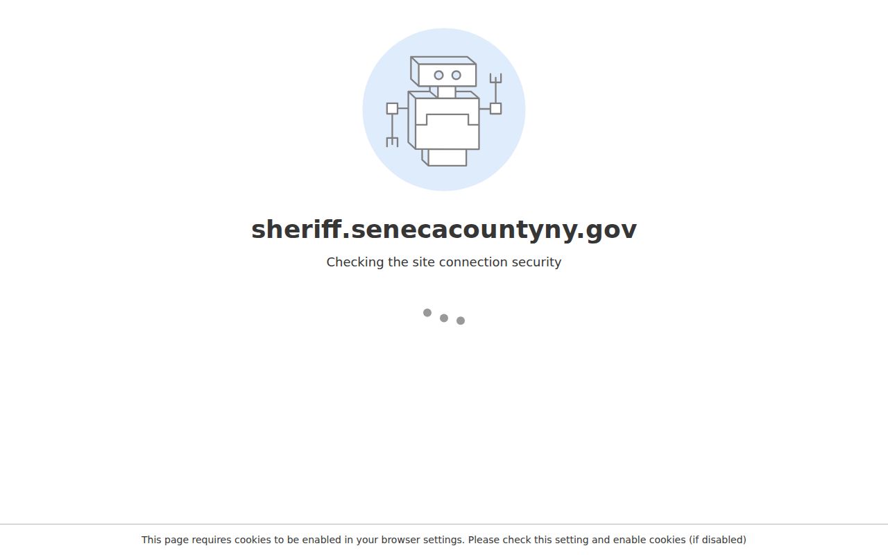 Seneca County arrest custody and jail visitation rules