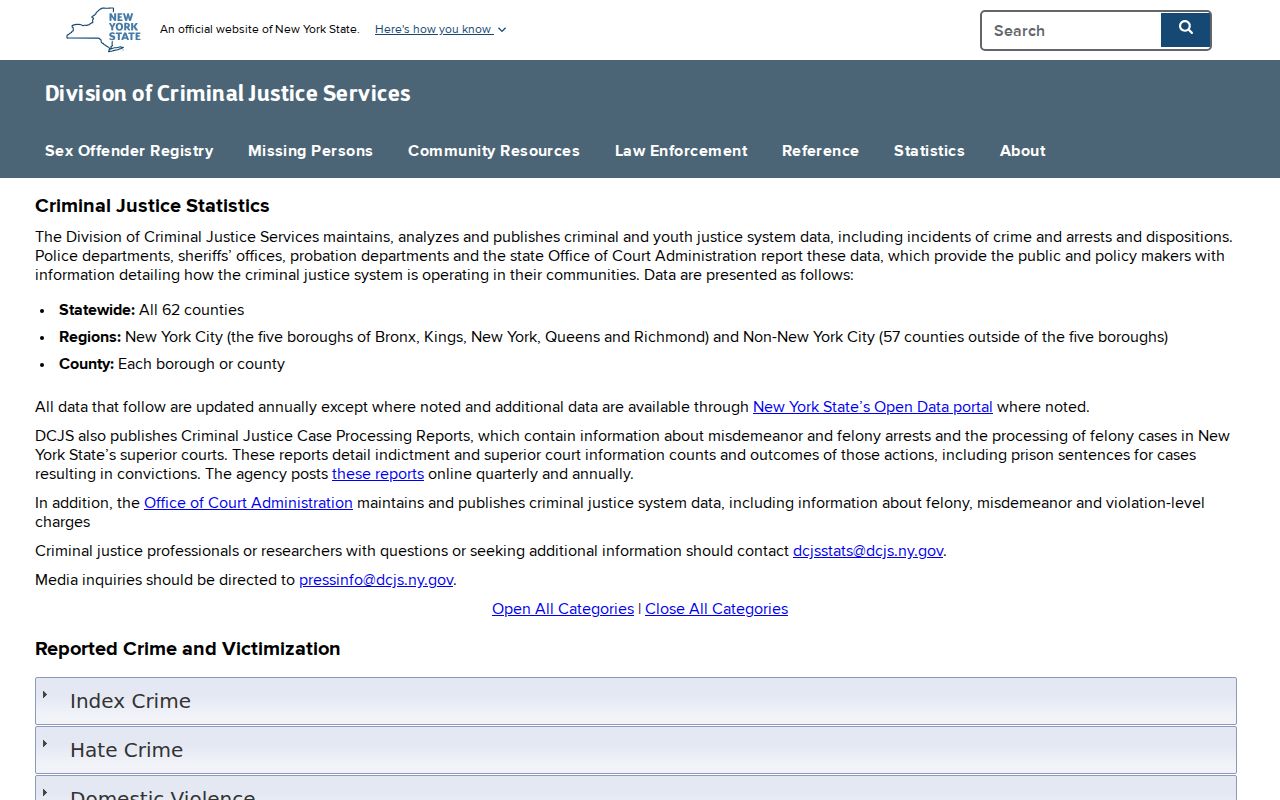 Seneca County criminal records and historic crime statistics